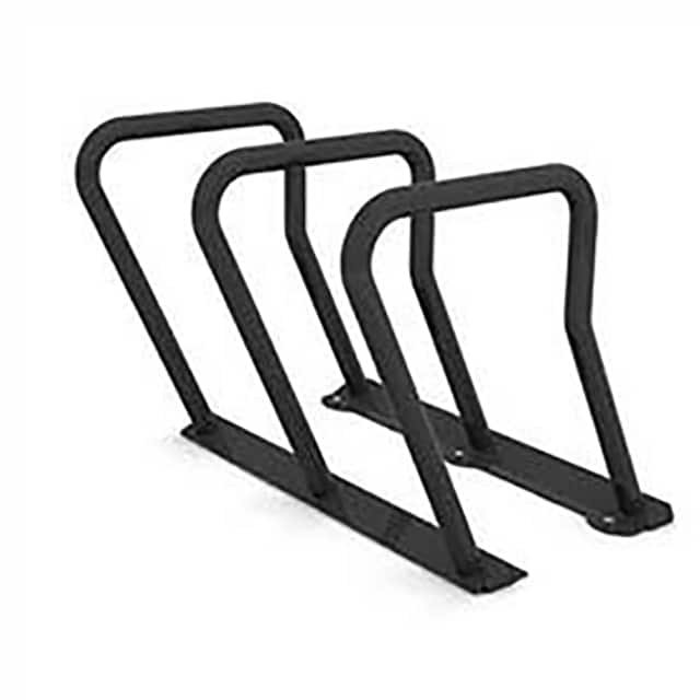 2090-BLACK SURF STEEL BIKE RACK, 6 BIKE