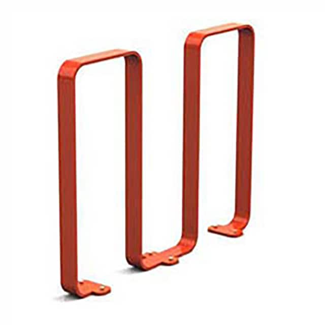 2080-RED LINGUINI STEEL BIKE RACK, 5 BIKE