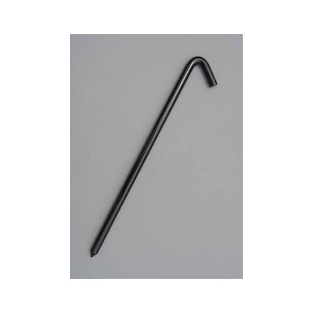 62518BBK HOOK STAKE, 18"L, BLACK