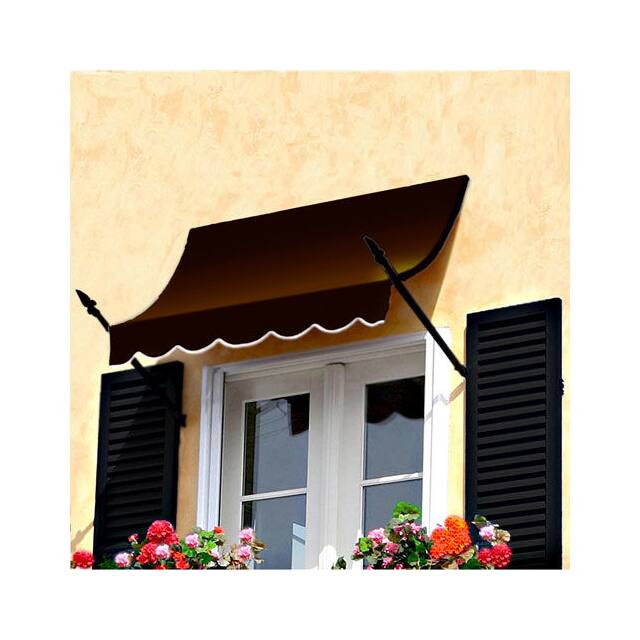 NO32-3BRN AWNING 3-3/8'WX3-11/16'HX2'D