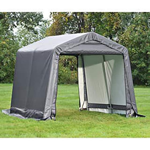 70423 8X8X8 PEAK STYLE SHED, GREY