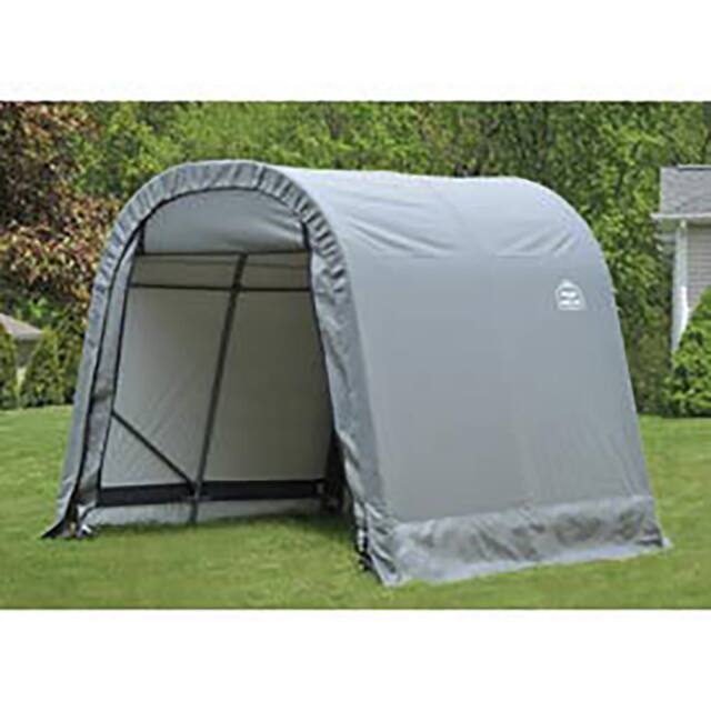 77803 ROUND STYLE SHELTER 10X8X8 GREY