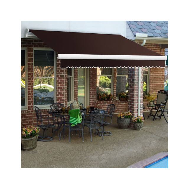 MM12-5-BRN RETRACTABLE AWNING, MANUAL