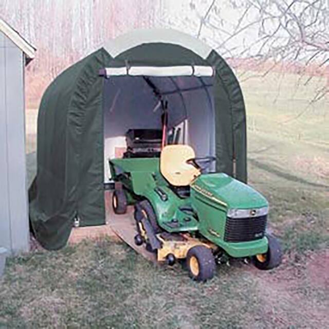 PB01900R4W MINI GARAGE/STORAGE SHED, 8'W X