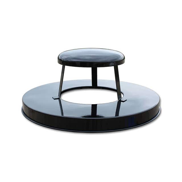 M3601-RCL-BK STEEL RAIN CAP LID, BLACK