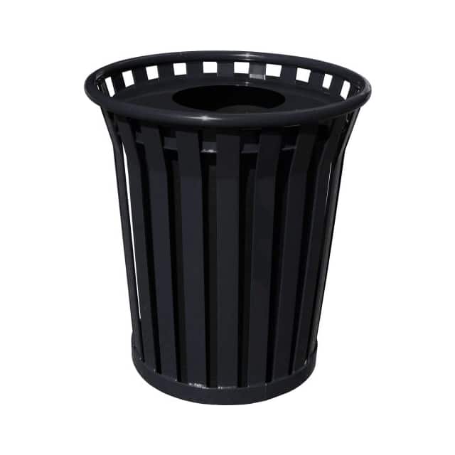 WC3600-FT-BK WYDMAN 36 GAL. METAL RECEPTACLE