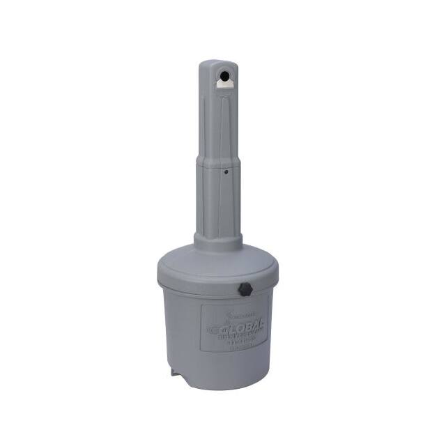 245133GY GRAY OUTDOOR ASHTRAY, 5 GALLON