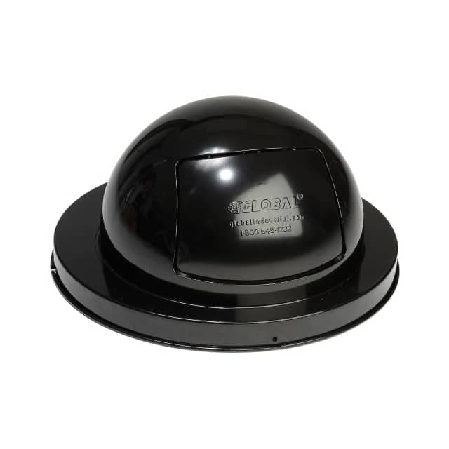 261843BK DOME TOP LID, STEEL, BLACK