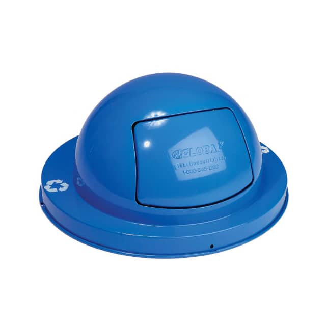 261843BL DOME TOP LID, STEEL, BLUE