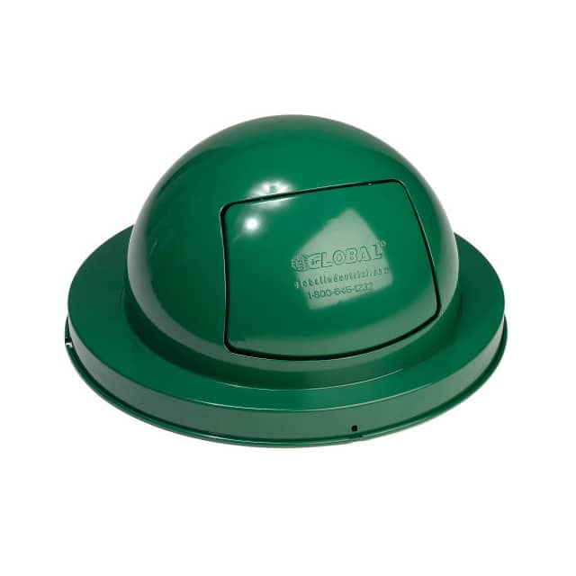 261843GN DOME TOP LID, STEEL, GREEN