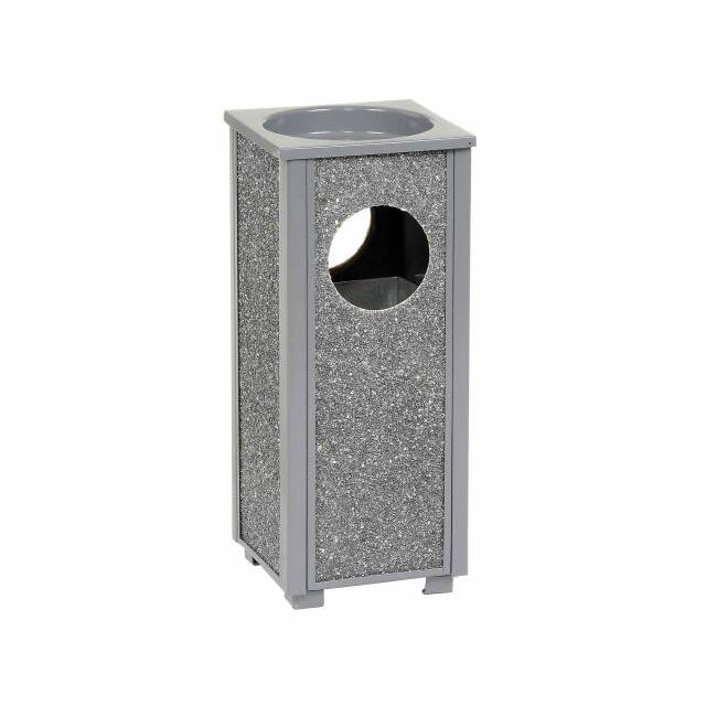 238242GY STONE PANEL TRASH SAND URN, 10-1