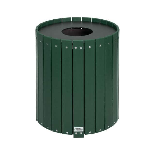 641323GN ROUND RECYCLED PLASTIC RECEPTACL
