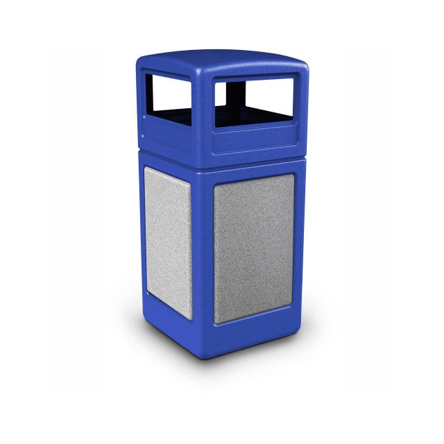 261909BLA STONETEC 42 GAL. SQUARE RECEPTAC