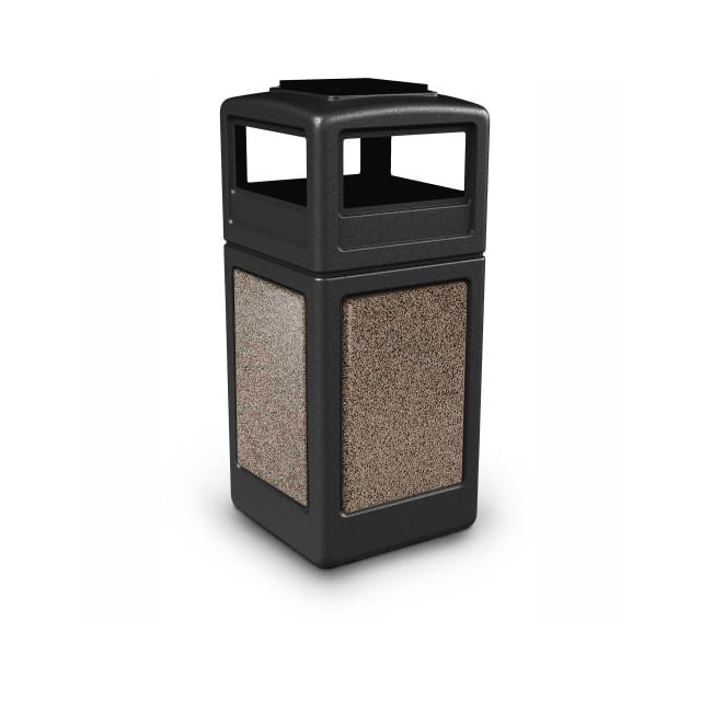 261910BKR STONETEC 42 GAL. SQUARE RECEPTAC