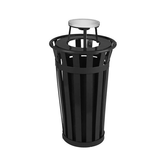 M2401-AT-BK OAKLEY 24 GAL. SLATTED STEEL REC