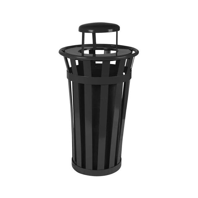 M2401-RC-BK OAKLEY 24 GAL. SLATTED STEEL REC