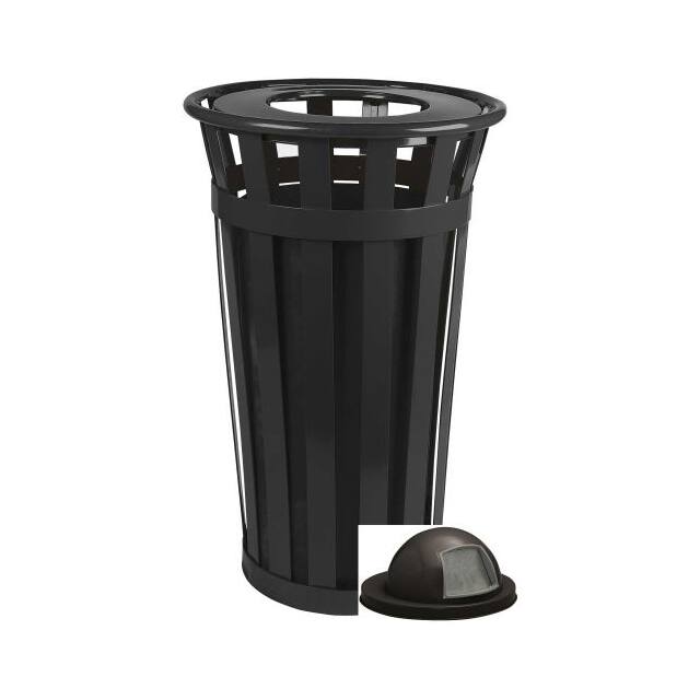 M2401-DT-BK OAKLEY 24 GAL. SLATTED STEEL REC