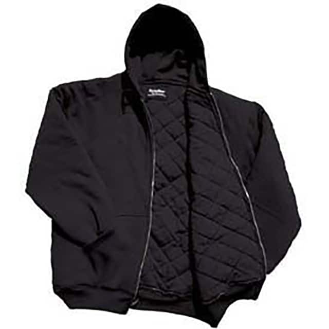 0488RBLKSML INSULATED QUILTED SWEATSHIRT REG