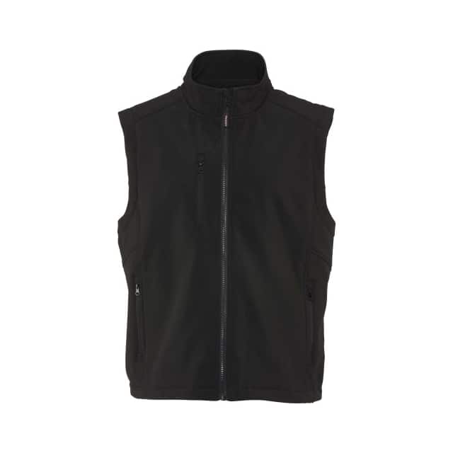 0494RBLKMED SOFTSHELL VEST, 20F COMFORT RATI