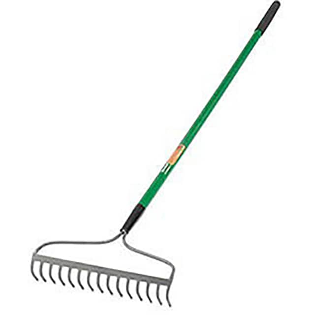28252100 16-TINE BOW RAKE W/ FIBERGLASS H