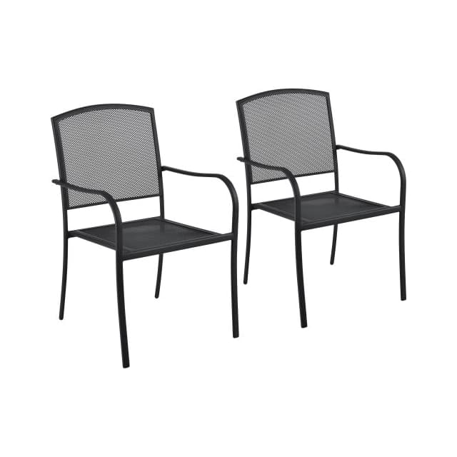 262083 OUTDOOR CAFE STEEL MESH STACKING