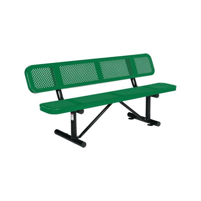 694557GN 72" PICNIC BENCH WITH BACKREST