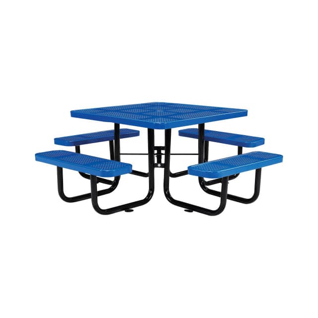694551BL 46" PERFORATED SQUARE PICNIC TAB