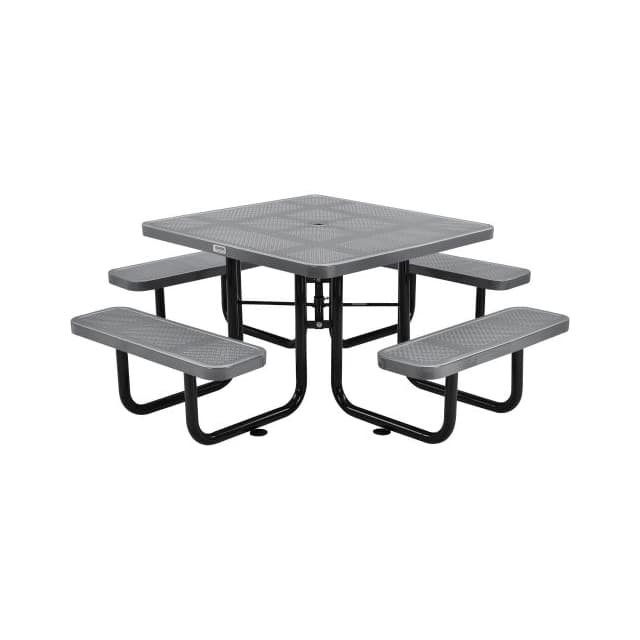 694551GY 46" PERFORATED SQUARE PICNIC TAB
