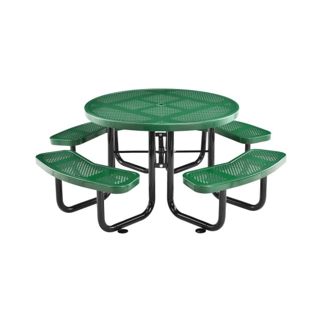 262078GN 46" ROUND PERFORATED METAL OUTDO