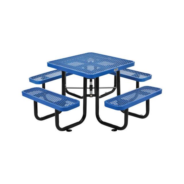 695501BL EXPANDED METAL PICNIC TABLE, 36"