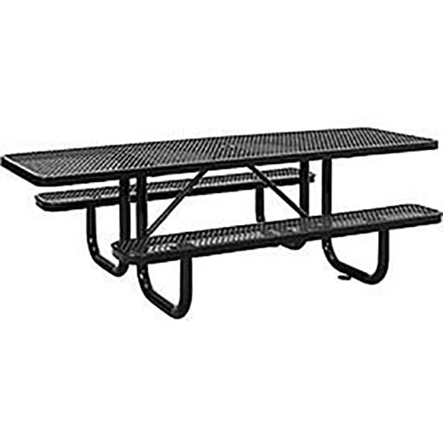 695289BK 8' ADA RECTANGULAR PICNIC TABLE,