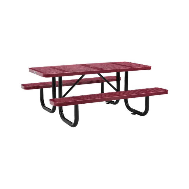 694553RD 72" RECTANGULAR PERFORATED METAL