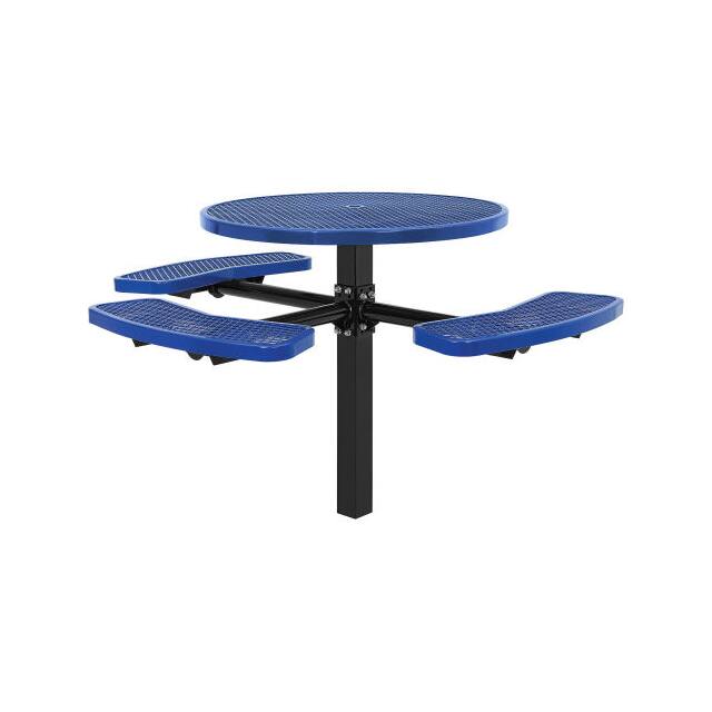695294BL 46" ADA ROUND PICNIC TABLE, IN-G