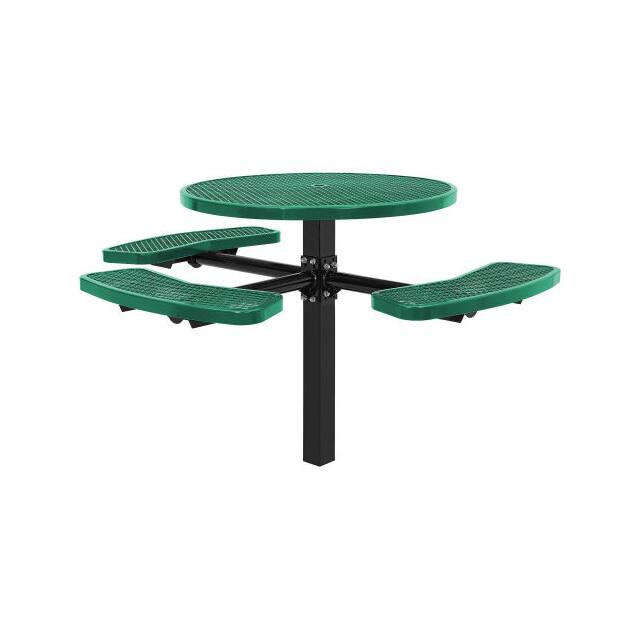 695294GN 46" ADA ROUND PICNIC TABLE, IN-G