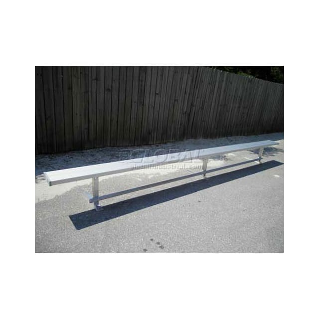 BE-DE01500 15' PARK BENCH WITHOUT BACK, ALU