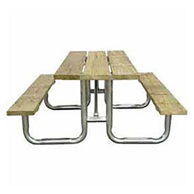 T6WTP WOODEN PICNIC TABLE, 6'L