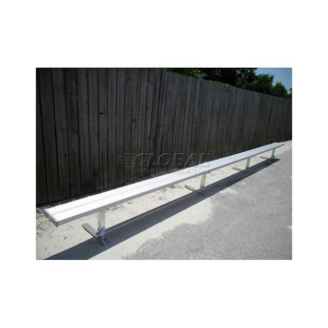 BE-DE02100 21' PARK BENCH WITHOUT BACK, ALU
