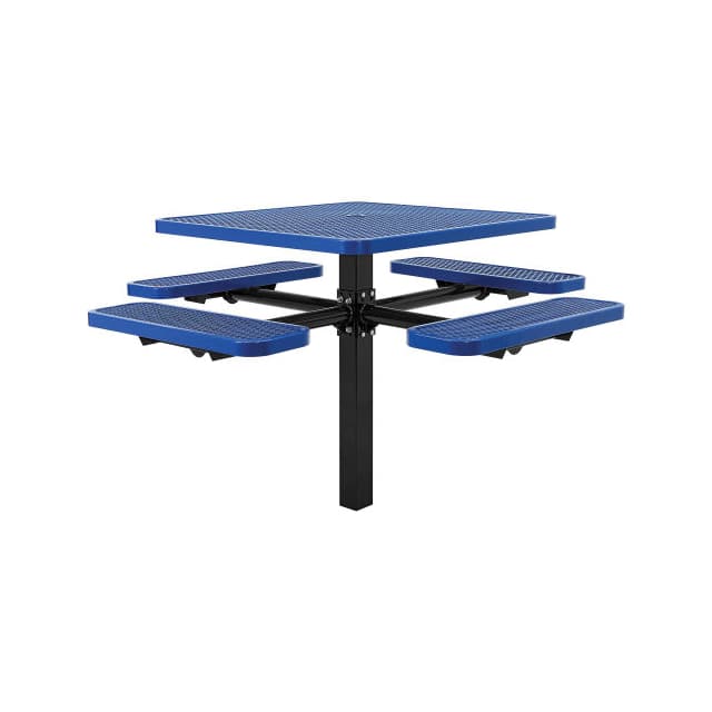 695293BL 46" SQUARE PICNIC TABLE, IN-GROU