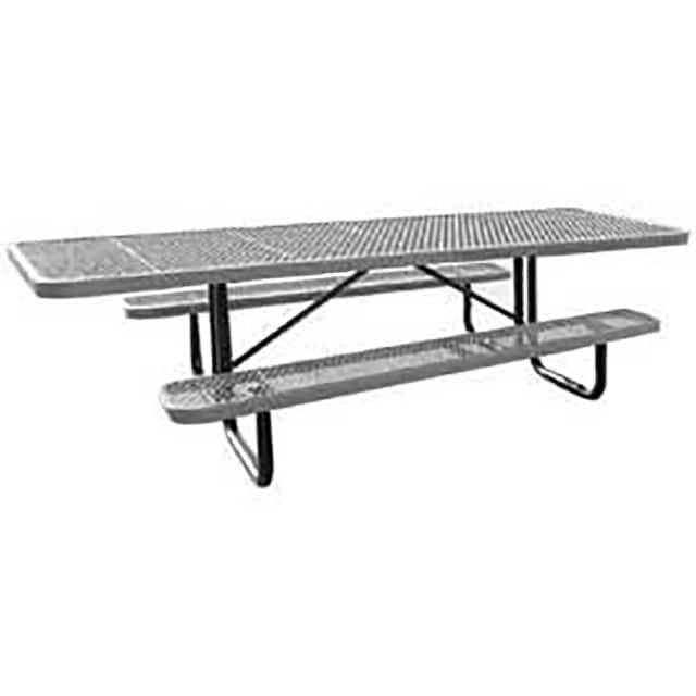 T8XPSM-ADA-GY 96" ADA PICNIC TABLE, PERFORATED