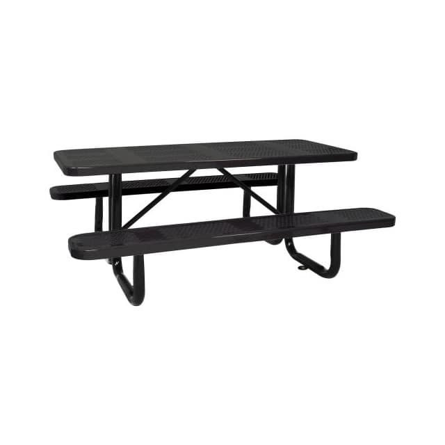 T8XPSM-PERF-ADA-BK 96" ADA PICNIC TABLE, PERFORATED
