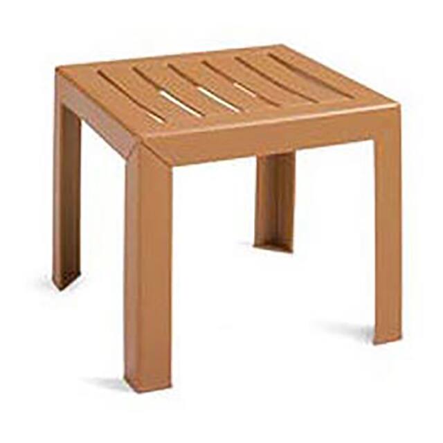 CT052008 OUTDOOR END TABLE W/WOOD SLAT PA