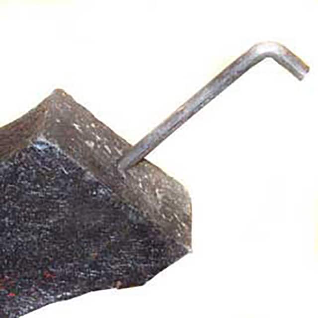 PB 1999 10" J-BOLT FOR IN-GROUND MOUNTIN