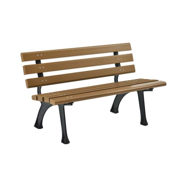 240125TN PARK BENCH WITH BACKREST, 4'L