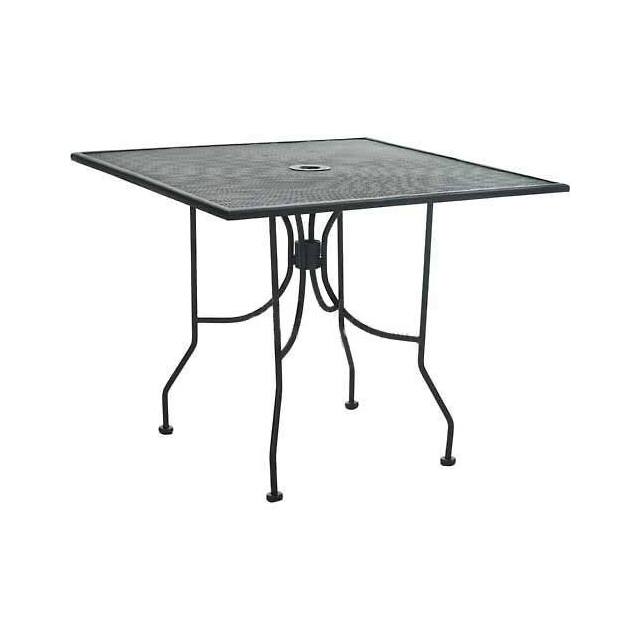 OF3030MMBK 30" SQUARE TABLE BLACK W/BUTTERF