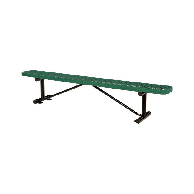 277157GN OUTDOOR EXPANDED METAL FLAT BENC