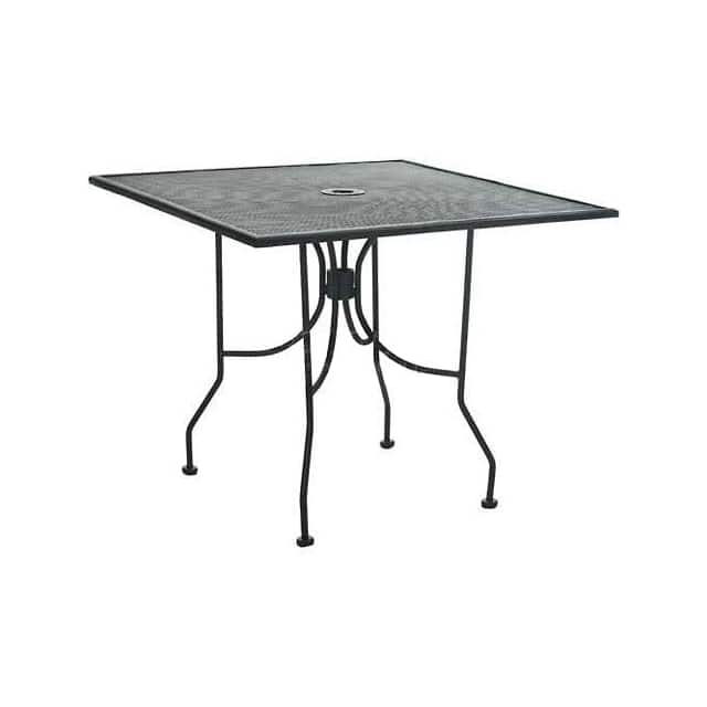 OF3636MMBK 36" SQUARE TABLE BLACK W/BUTTERF
