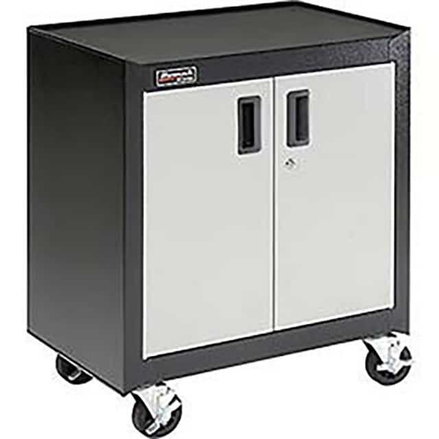GS04002270 HOMAK MOBILE CABINET 2 DOOR W/GL