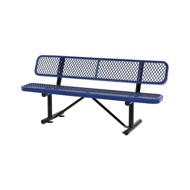 277154BL 72"L EXPANDED METAL MESH BENCH W