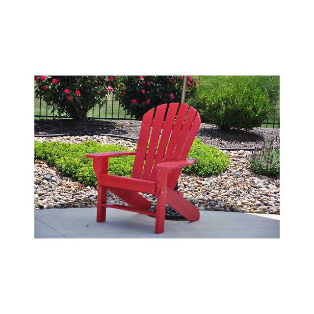 PB ADSEARED SEASIDE ADIRONDACK CHAIR, RED
