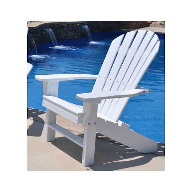 PB ADSEAWHI SEASIDE ADIRONDACK CHAIR, WHITE